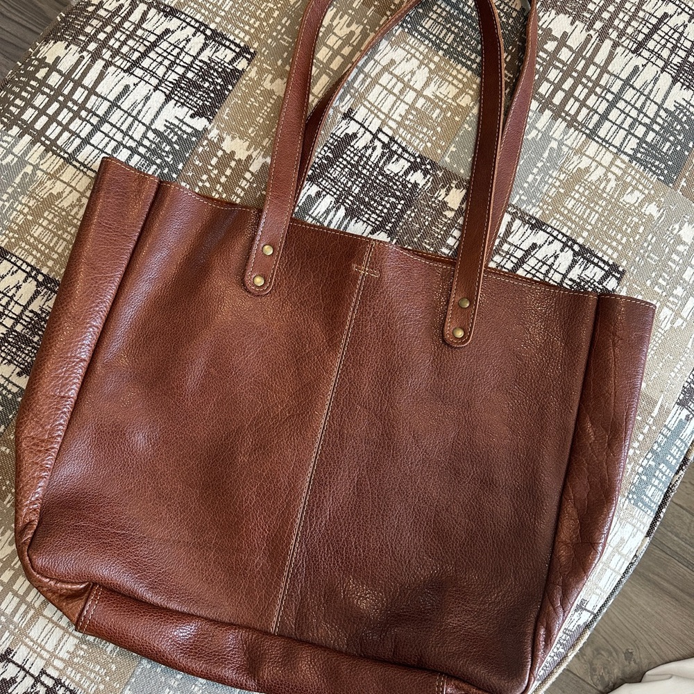 Brown Leather Tote Bag